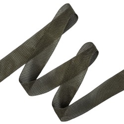 Окантовочная лента-бейка, цвет Тёмно-Серый 22мм (на отрез)  в Мурине