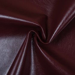 Ткань Дерматин (Кожзам) для мебели, цвет Бордовый (на отрез)  в Мурине