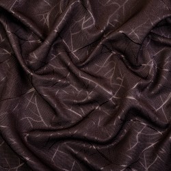 Ткань Блэкаут для штор &quot;Ледовое тиснение цвет Темно-Коричневый&quot; (на отрез)  в Мурине
