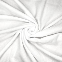 Флис Односторонний 130 гр/м2, цвет Белый (на отрез)  в Мурине