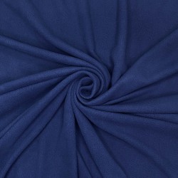 Ткань Флис Односторонний 130 гр/м2, цвет Темно-синий (на отрез)  в Мурине