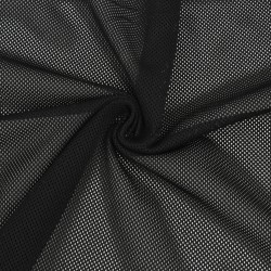 Трикотажная Сетка 75 г/м2, цвет Черный (на отрез)  в Мурине