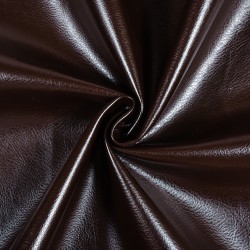 Ткань Дерматин (Кожзам) для мебели, цвет Темно-Коричневый (на отрез)  в Мурине