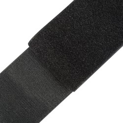 Контактная лента 100мм цвет Чёрный (велькро-липучка, на отрез)  в Мурине