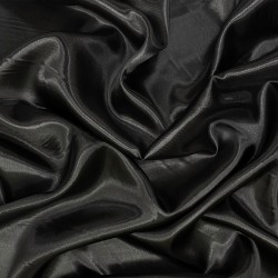 Ткань Атлас-сатин, цвет Черный (на отрез)  в Мурине