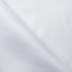 Ткань Оксфорд 300D PU Рип-Стоп СОТЫ, цвет Белый (на отрез)  в Мурине