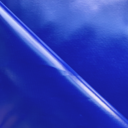 Ткань ПВХ 450 гр/м2, Синий (Ширина 160см), на отрез  в Мурине