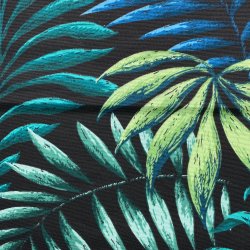 Интерьерная ткань Дак (DUCK), принт &quot;Тропические листья&quot; (на отрез)  в Мурине