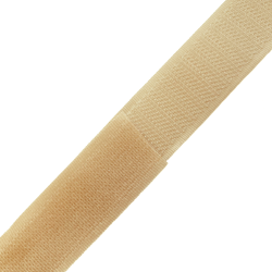 Контактная лента 25мм цвет Кремовый (велькро-липучка, на отрез)  в Мурине
