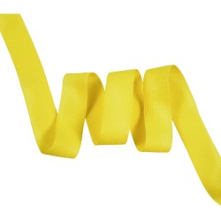 Окантовочная лента-бейка, цвет Жёлтый 22мм (на отрез)  в Мурине