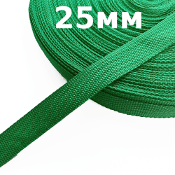 Лента-Стропа 25мм, цвет Зелёный (на отрез)  в Мурине